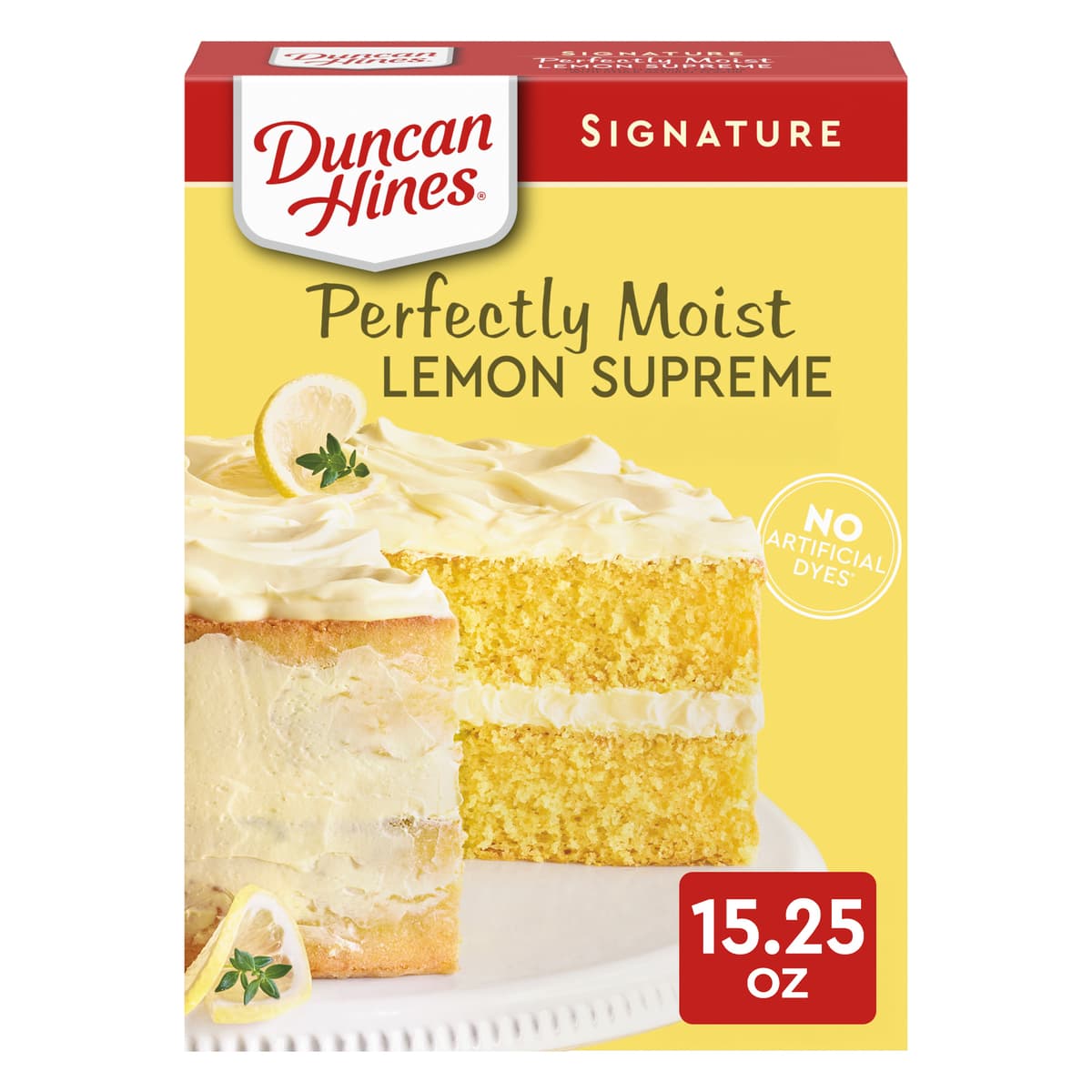 Perfectly Moist Lemon Supreme Flavored Cake Mix