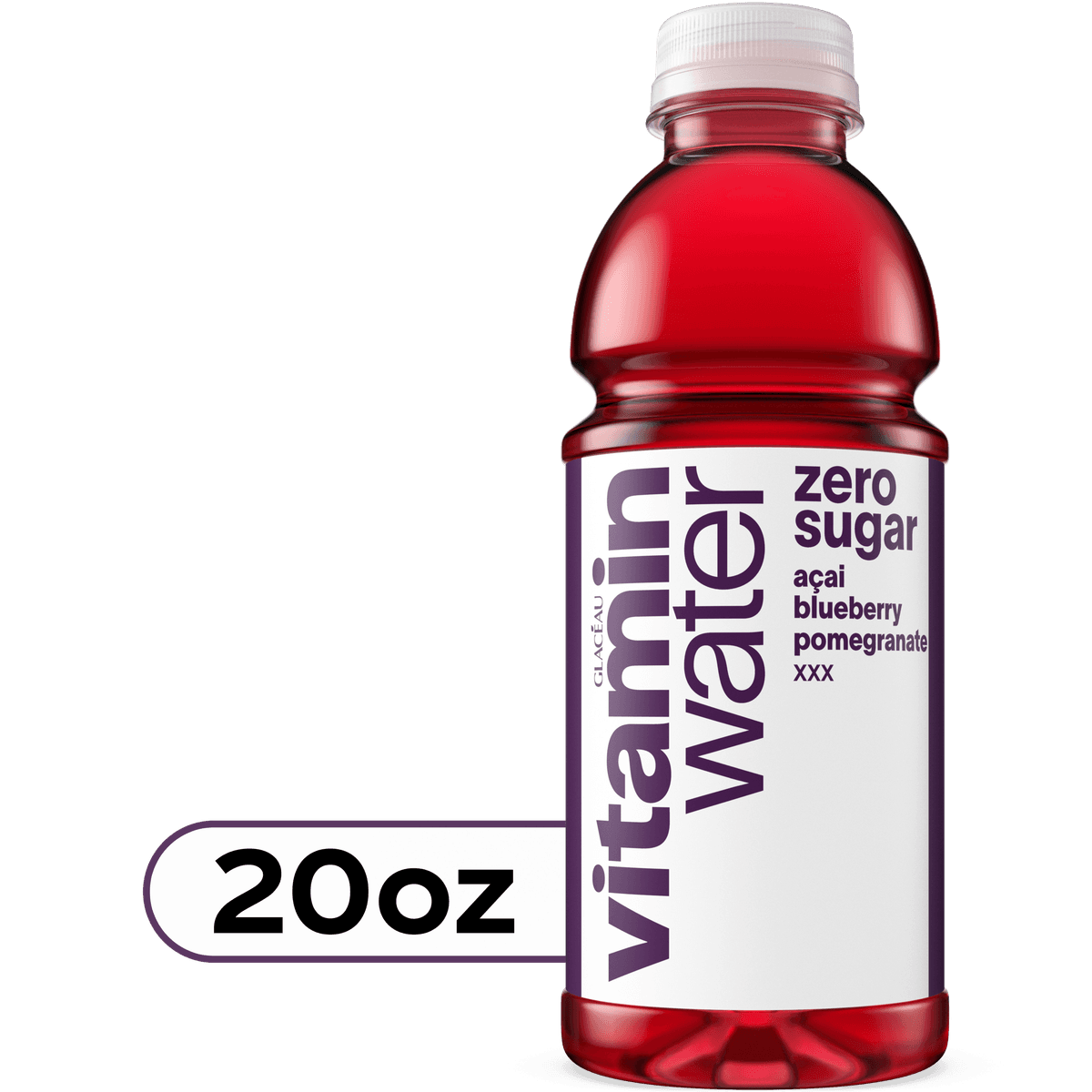 Vitaminwater XXX Zero Sugar Acai-Blueberry-Pomegranate Nutrient Enhanced Water Beverage
