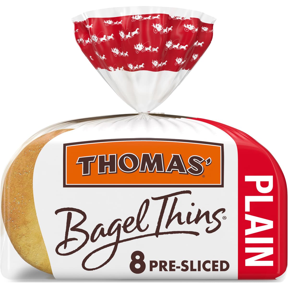 Plain Pre-Sliced Bagels