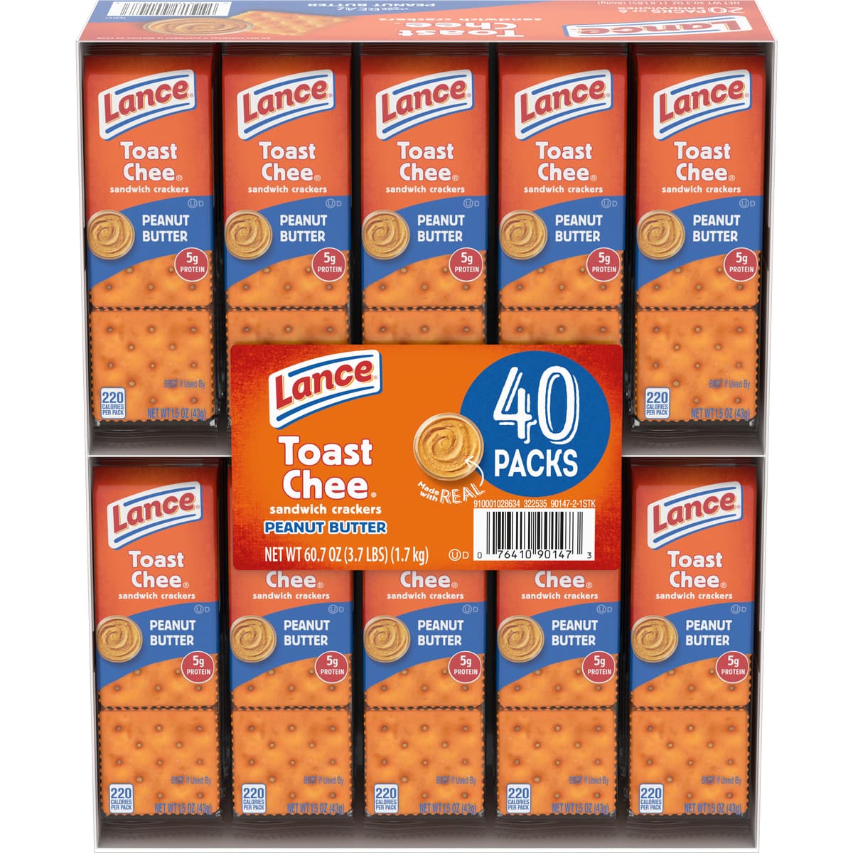 Lance Toast Chee Peanut Butter Sandwich Crackers