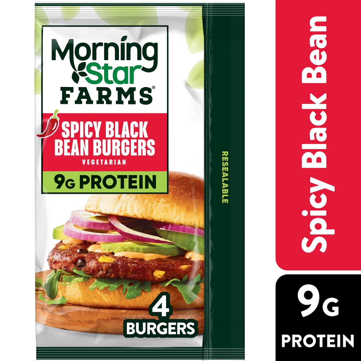 Spicy Black Bean Veggie Burgers