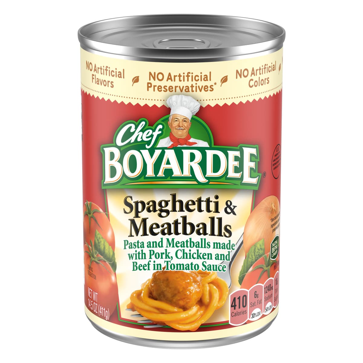 Spaghetti & Meatballs Pasta And Meatballs Made With Pork, Chicken And Beef In Tomato Sauce