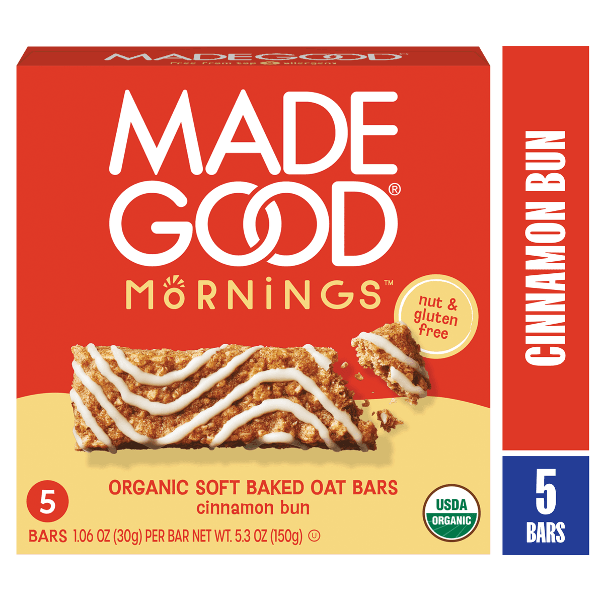 Cinnamon Bun Flavor Soft Baked Oat Bars