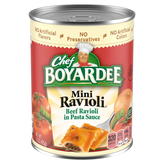 Beef Mini Ravioli In Pasta Sauce