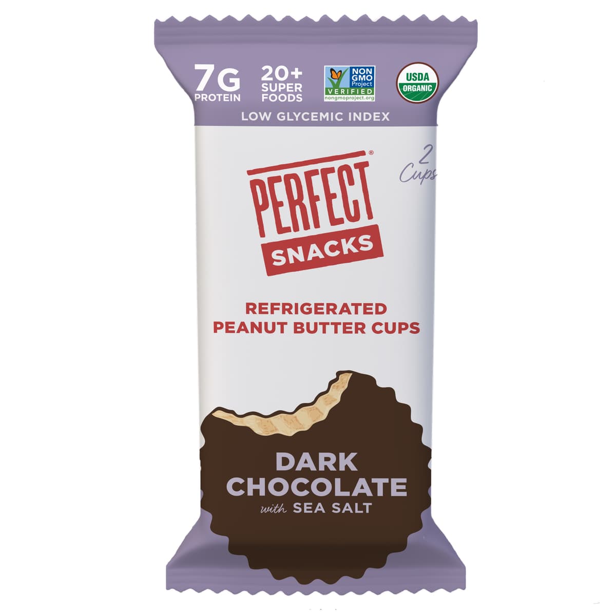 Perfect Snacks Refrigerated Dark Chocolate with Sea Salt Peanut Butter Cups