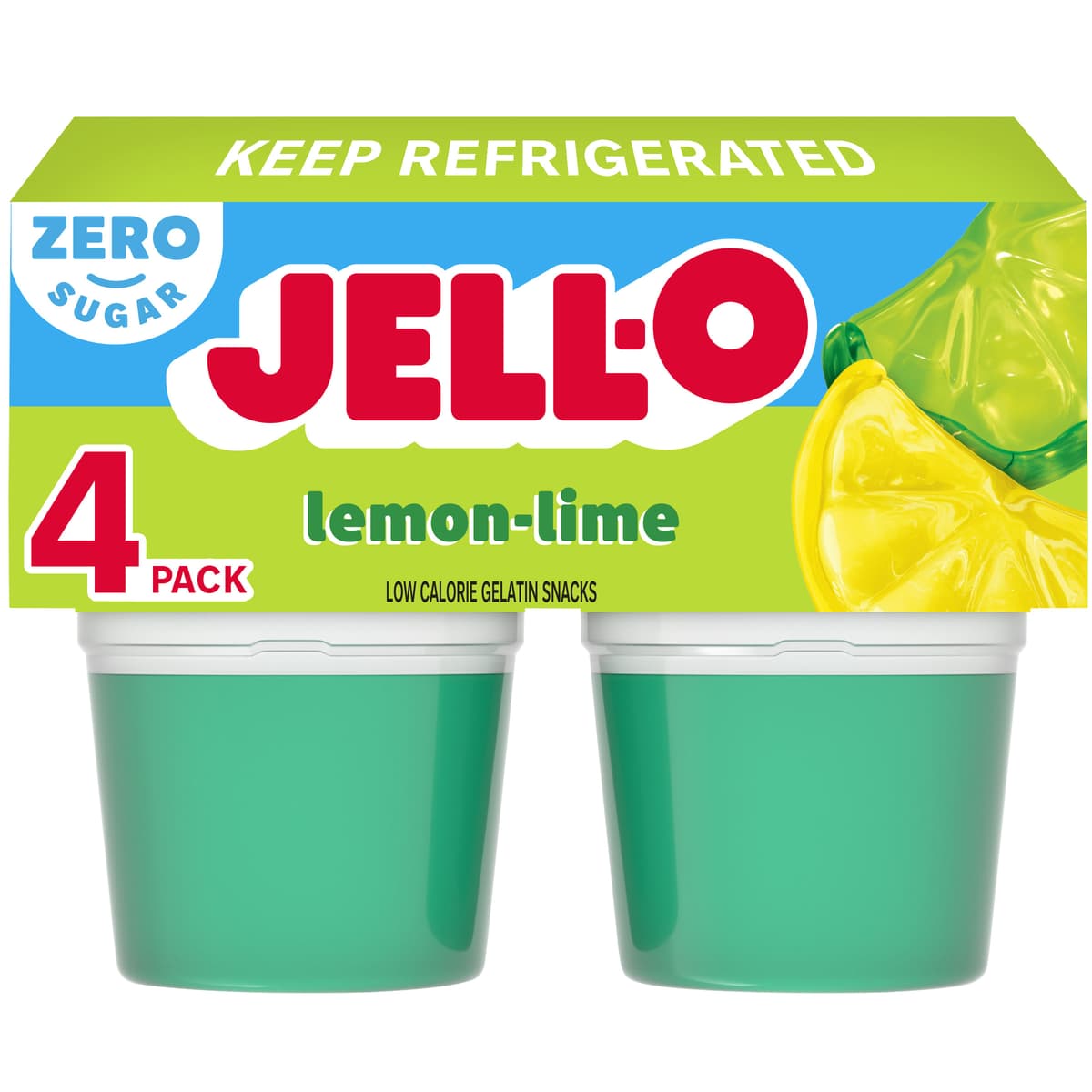Lemon-Lime Low Calorie Gelatin Snacks