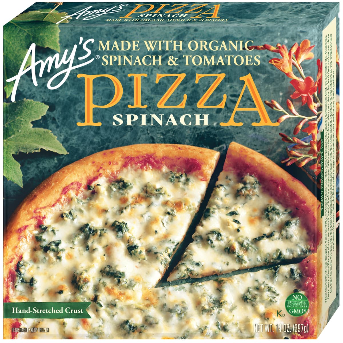 Spinach & Tomatoes Organic Pizza