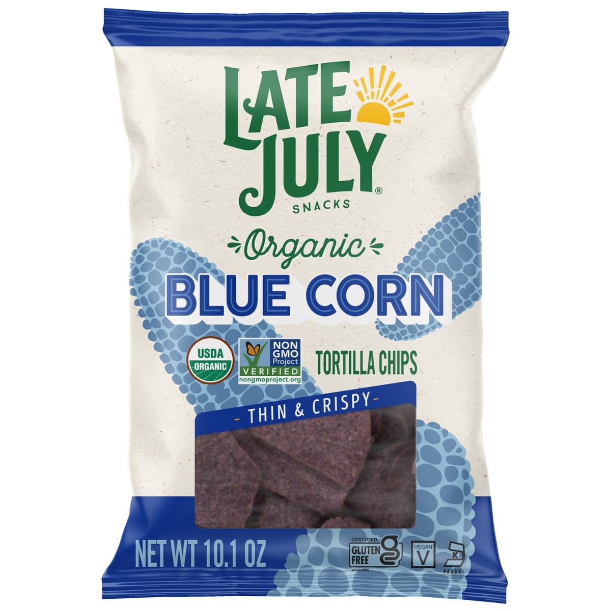 Late July Thin & Crispy Organic Blue Corn Tortilla Chips