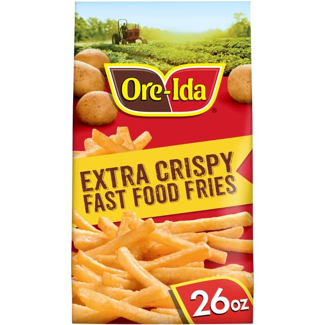 Extra Crispy Fast Food Fries French Fried Potatoes