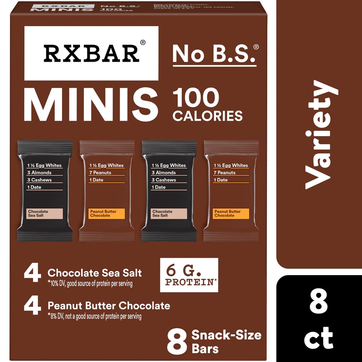 Rxbar Minis Peanut Butter Chocolate Sea Salt Protein Bars