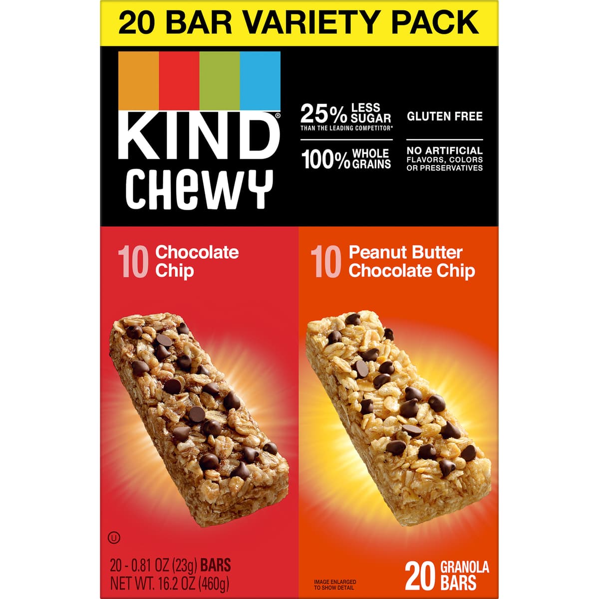 Kind Kids Chewy Chocolate Chip/Peanut Butter Chocolate Chip Granola Bars