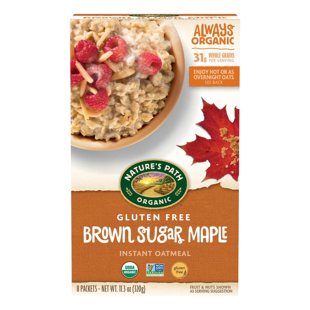 Gluten Free Hot Oatmeal, Brown Sugar Maple With Ancient Grains