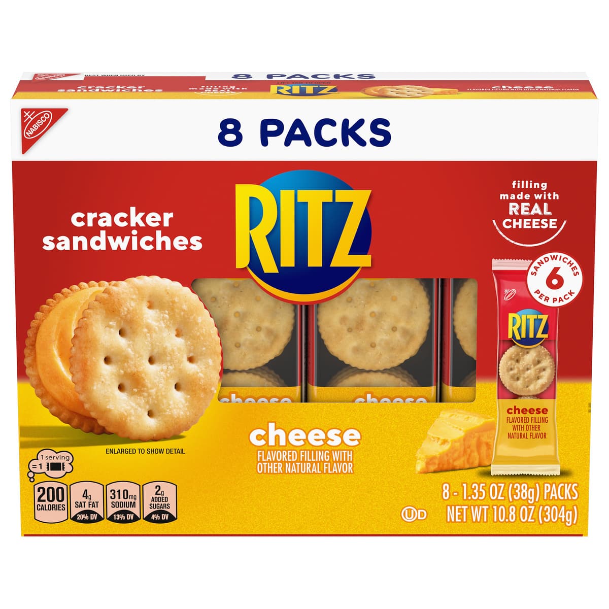 Cheese Flavored Filling Cracker Sandwiches