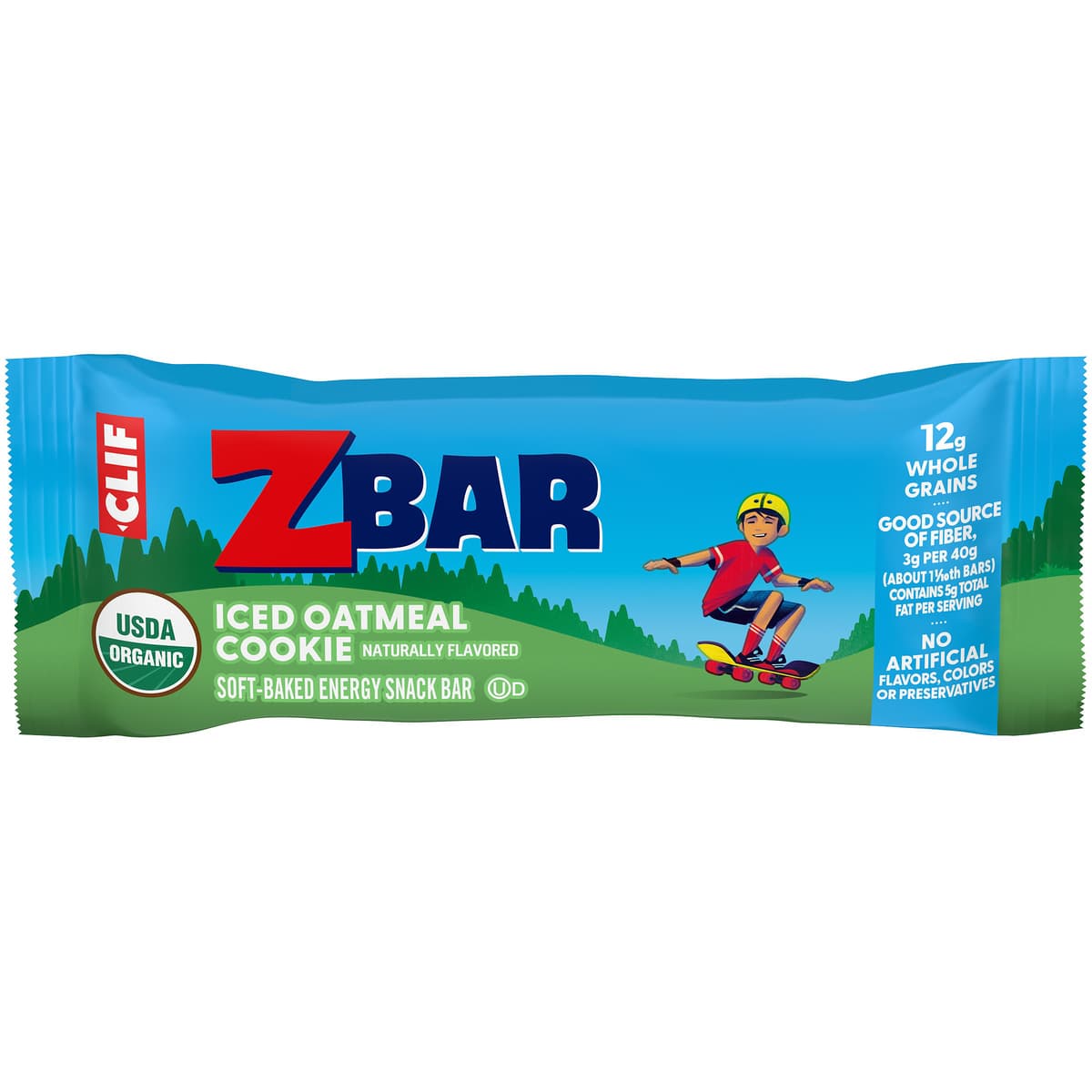 Iced Oatmeal Cookie Organic Baked Whole Grain Energy Snack Bar