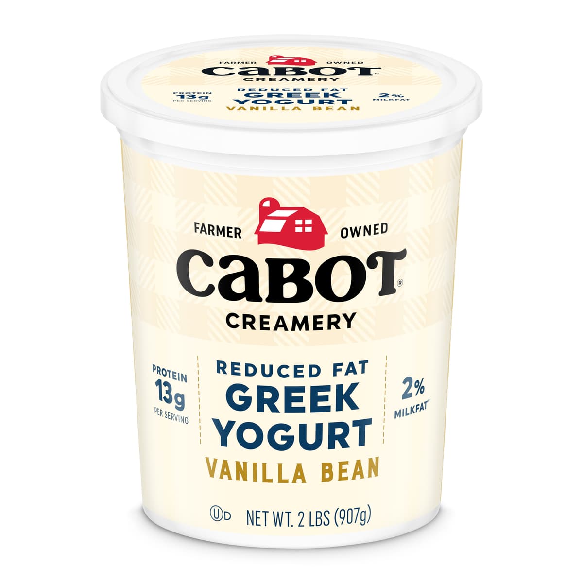 Cabot Greek-Style Lowfat Yogurt, Vanilla Bean