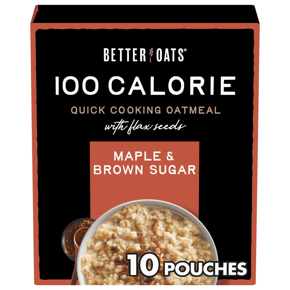 Maple & Brown Sugar Instant Oatmeal with Flax Seeds