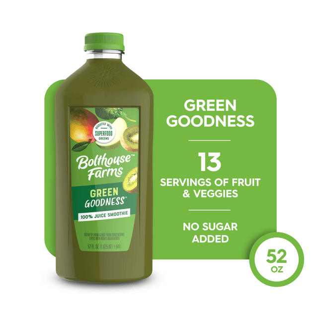 100% FRUIT JUICE SMOOTHIE, GREEN GOODNESS