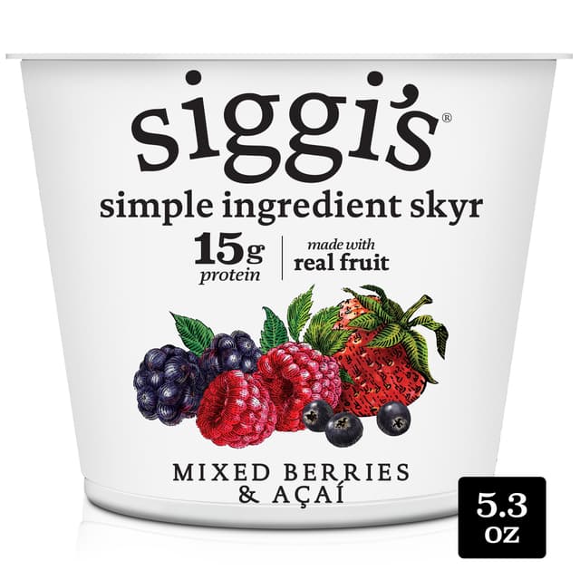 Mixed Berries & Acai Icelandic Style Skyr Strained Non-Fat Yogurt