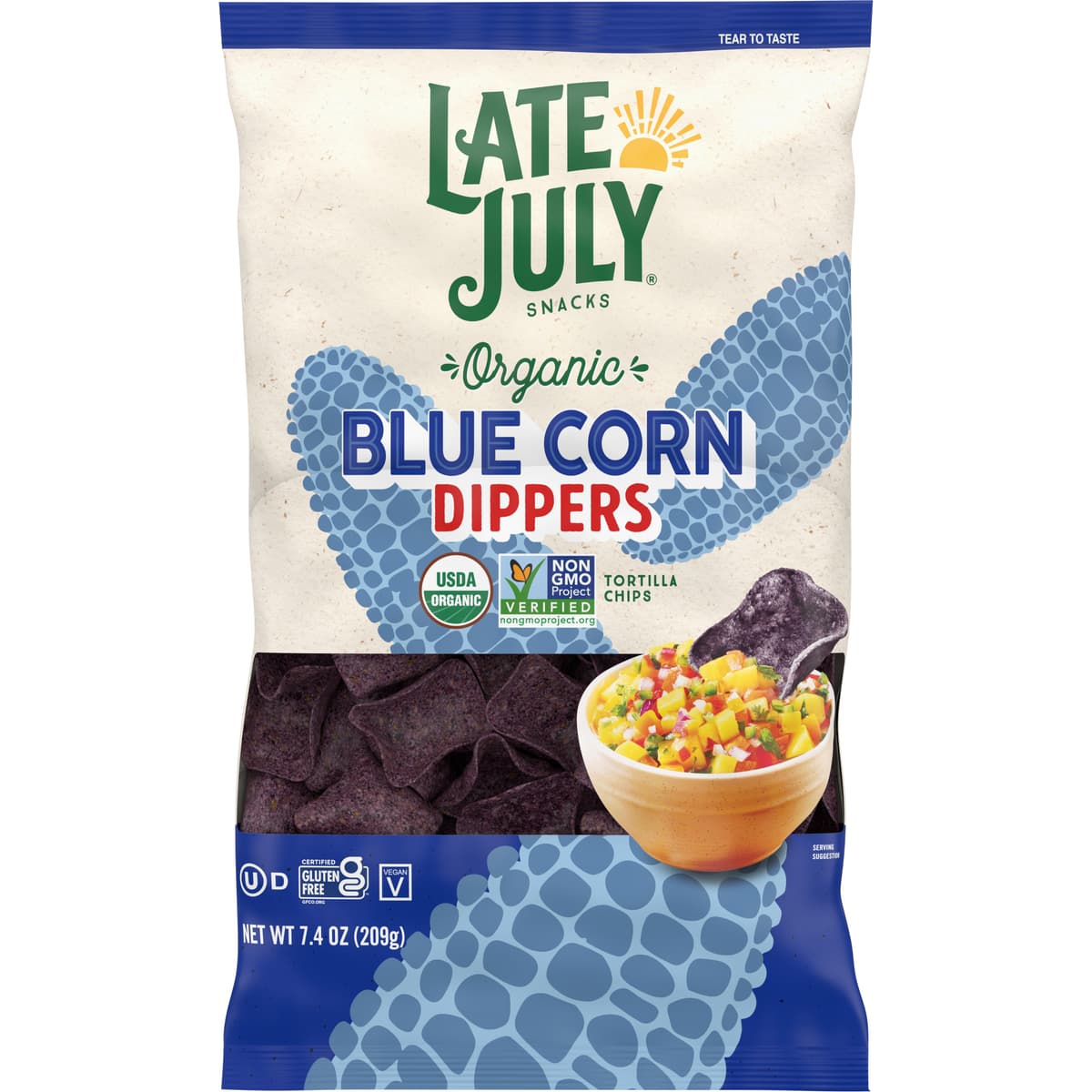 Blue corn dippers