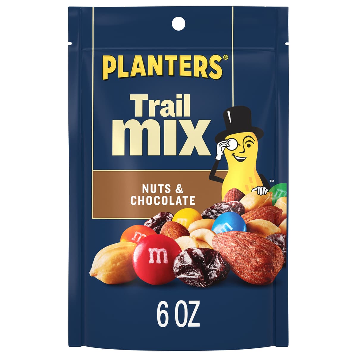 Nuts & Chocolate Roasted Peanuts, M&M's Milk Chocolate Candies Raisins, Roasted Almonds Trail Mix