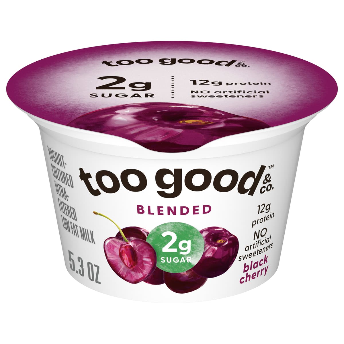 Black Cherry Flavored Lowfat Greek Yogurt