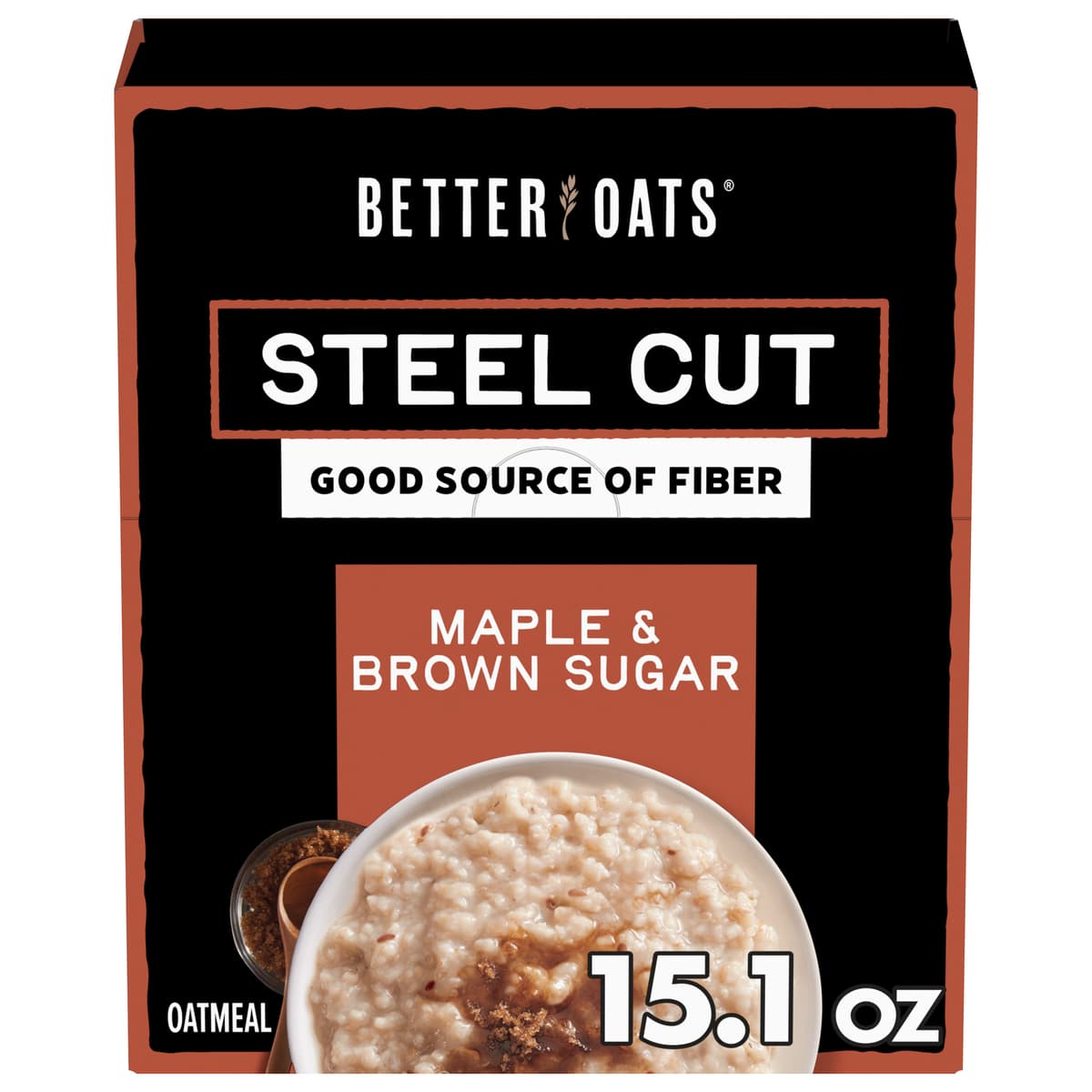 Maple & Brown Sugar Steel Cut Instant Oatmeal with Flax Seeds