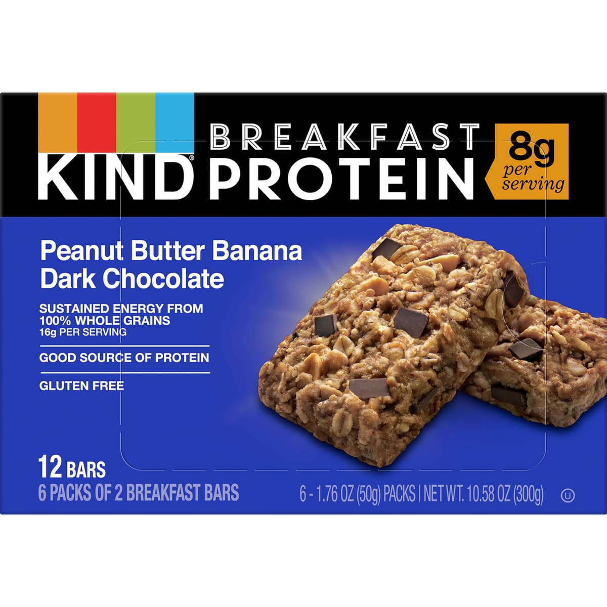 Peanut Butter Banana Dark Chocolate Protein Bars