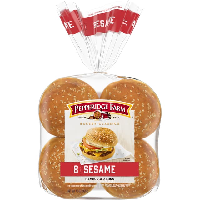 Sesame Hamburger Buns