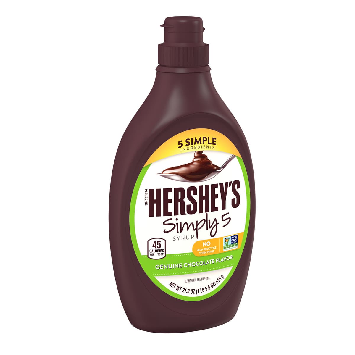 Simply 5 Syrup, Genuine Chocolate