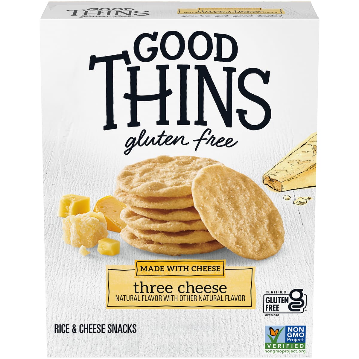 Three Cheese Rice & Cheese Snacks