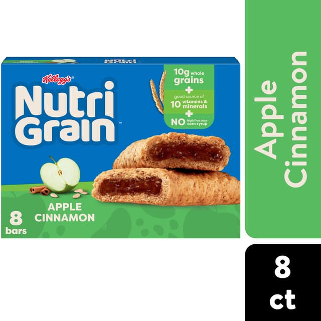 Apple Cinnamon Soft Baked Breakfast Bars