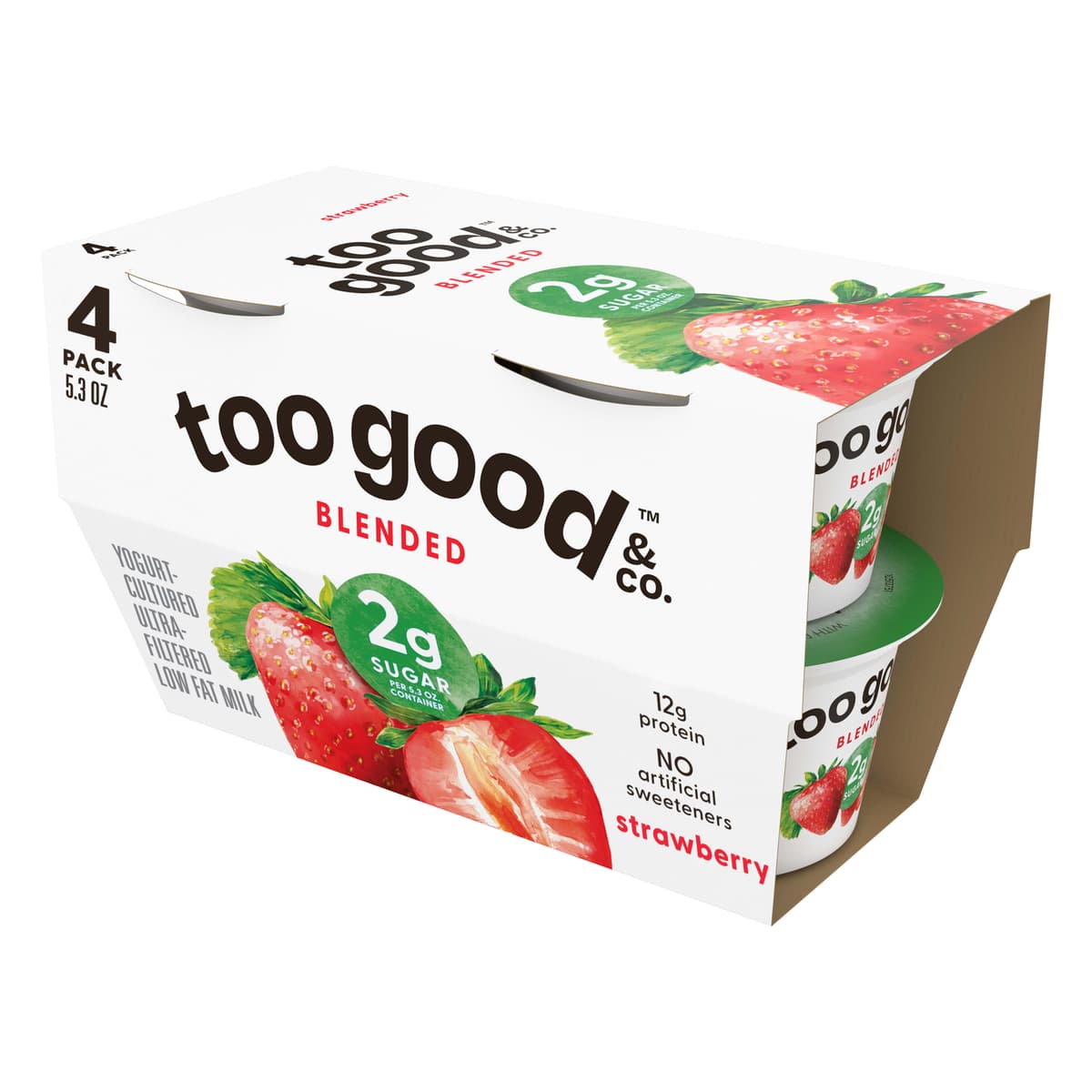 Strawberry Flavored Lowfat Greek Yogurt