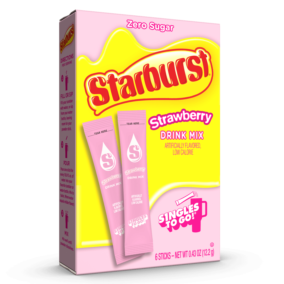 Strawberry Flavored All Pink Low Calorie Drink Mix