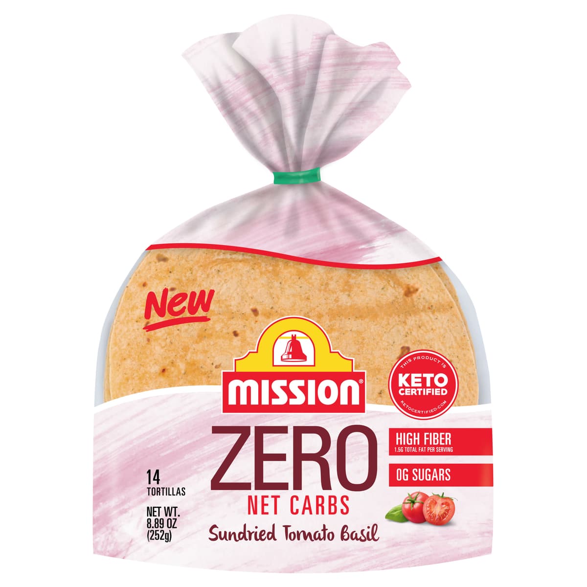 Mission Zero Carb Sundried Tomato Basil Tortillas