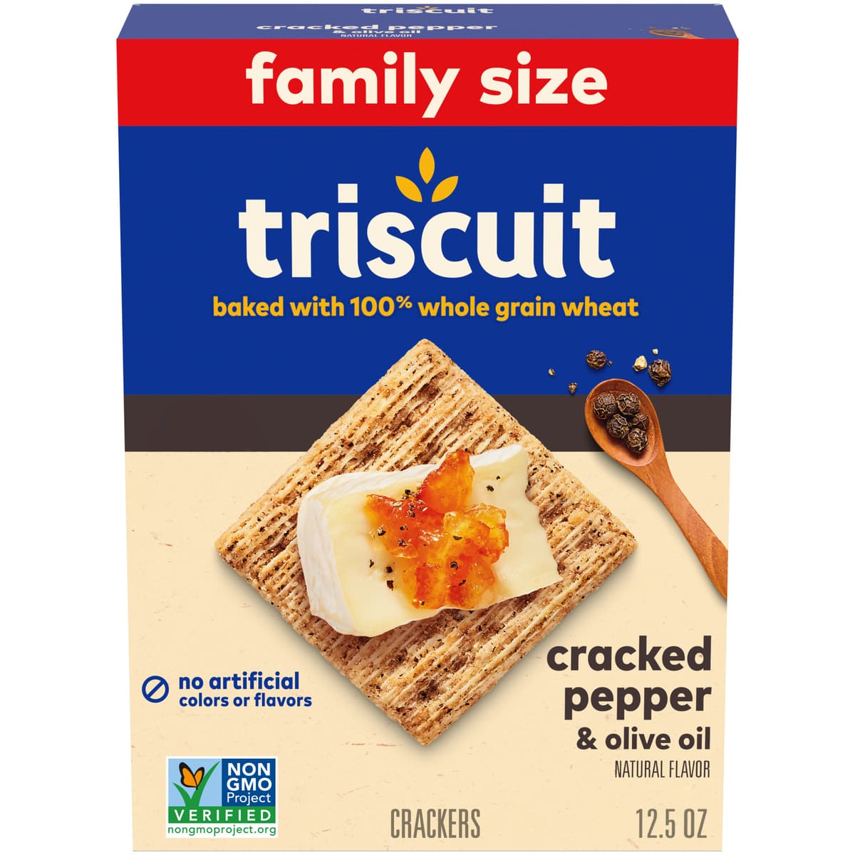 Cracked Pepper & Olive Oil Flavor Crackers