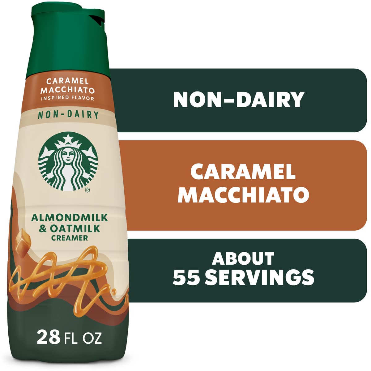 Starbucks Non-Dairy Almondmilk & Oatmilk Caramel Macchiato Creamer