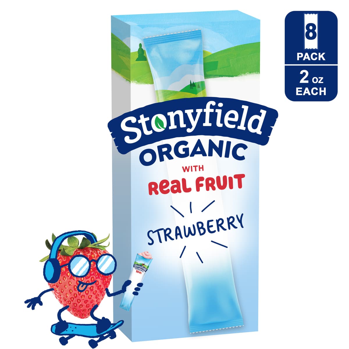 Organic Kids Lowfat Yogurt, Strawberry