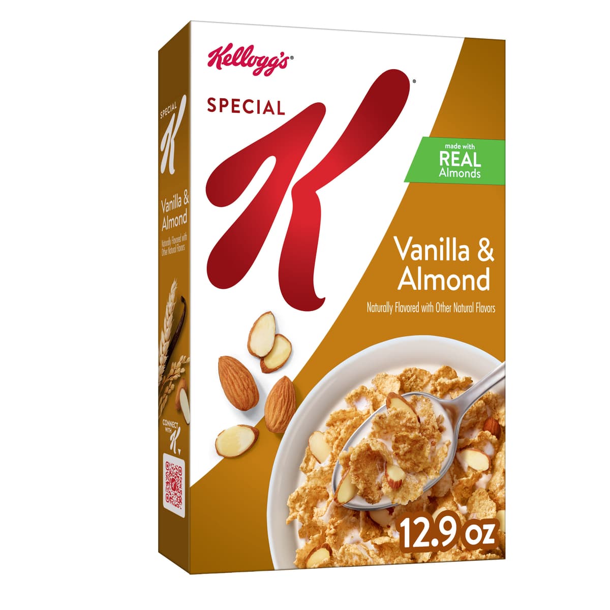 Vanilla & Almond Flavored Crunchy Wheat & Rice Flakes with Almonds