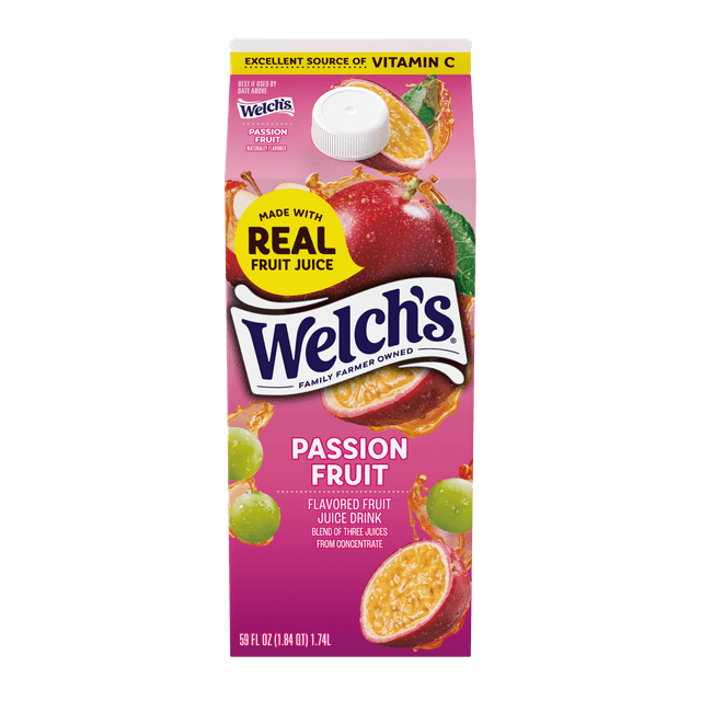 Passion Fruit Flavored Juice Cocktail Blend of Three Juices from Concentrate