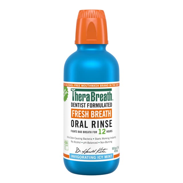 TheraBreath Fresh Breath Invigorating Icy Mint Oral Rinse