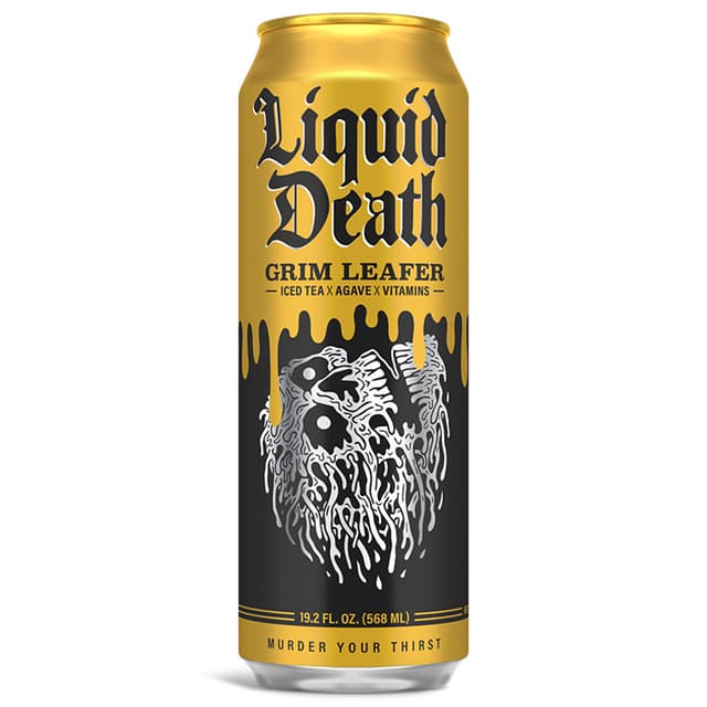 Liquid death grim leafer